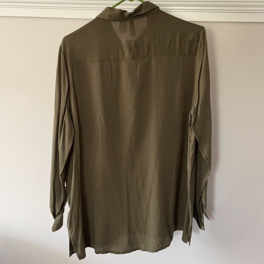Green Button-Up - Picture 2 of 5